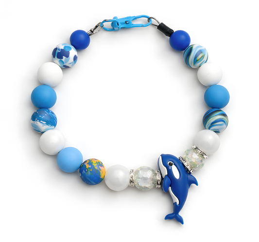 Oriana - Silicone Beaded Pet Collar - Limited Edition - 38cm